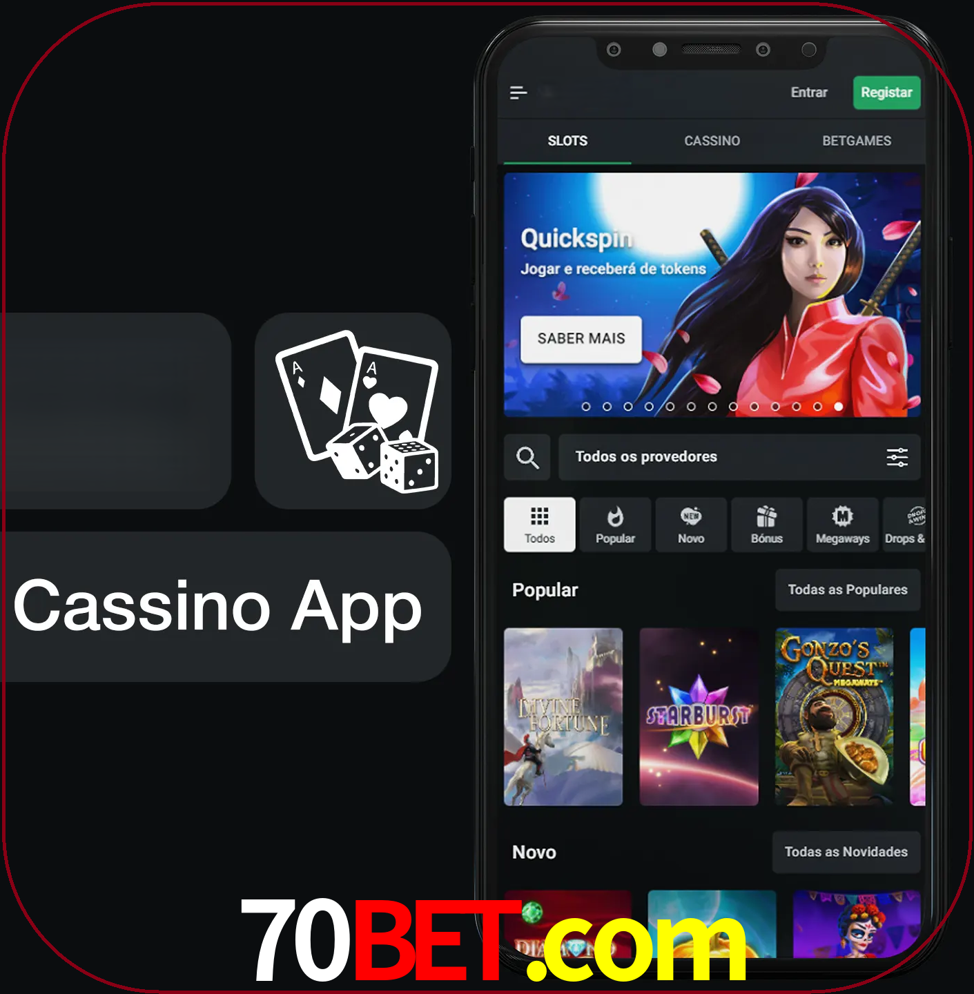 Jogue jogos de cassino e ganhe.