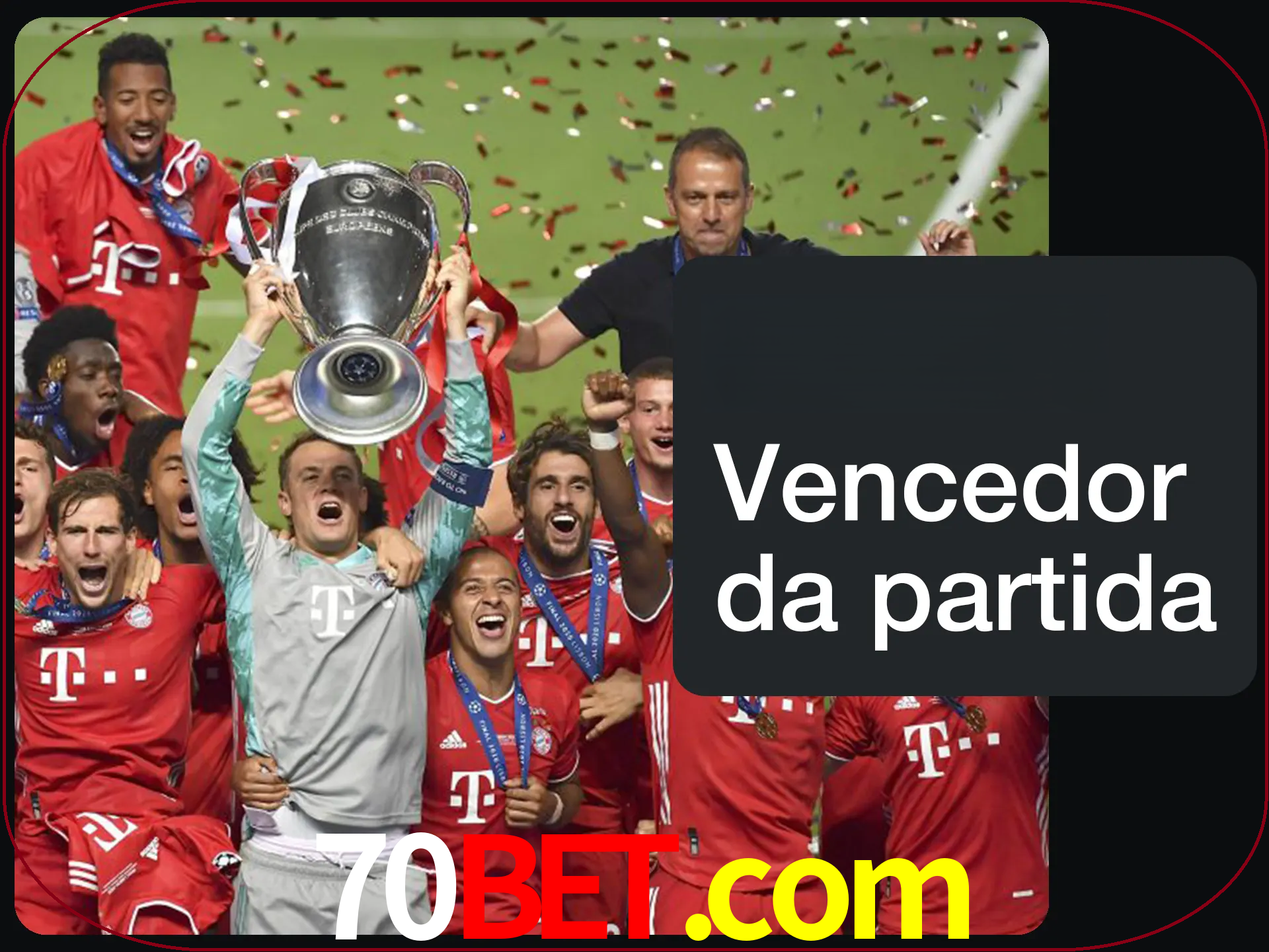 Aposte no vencedor e ganhe uma grande quantia de dinheiro.