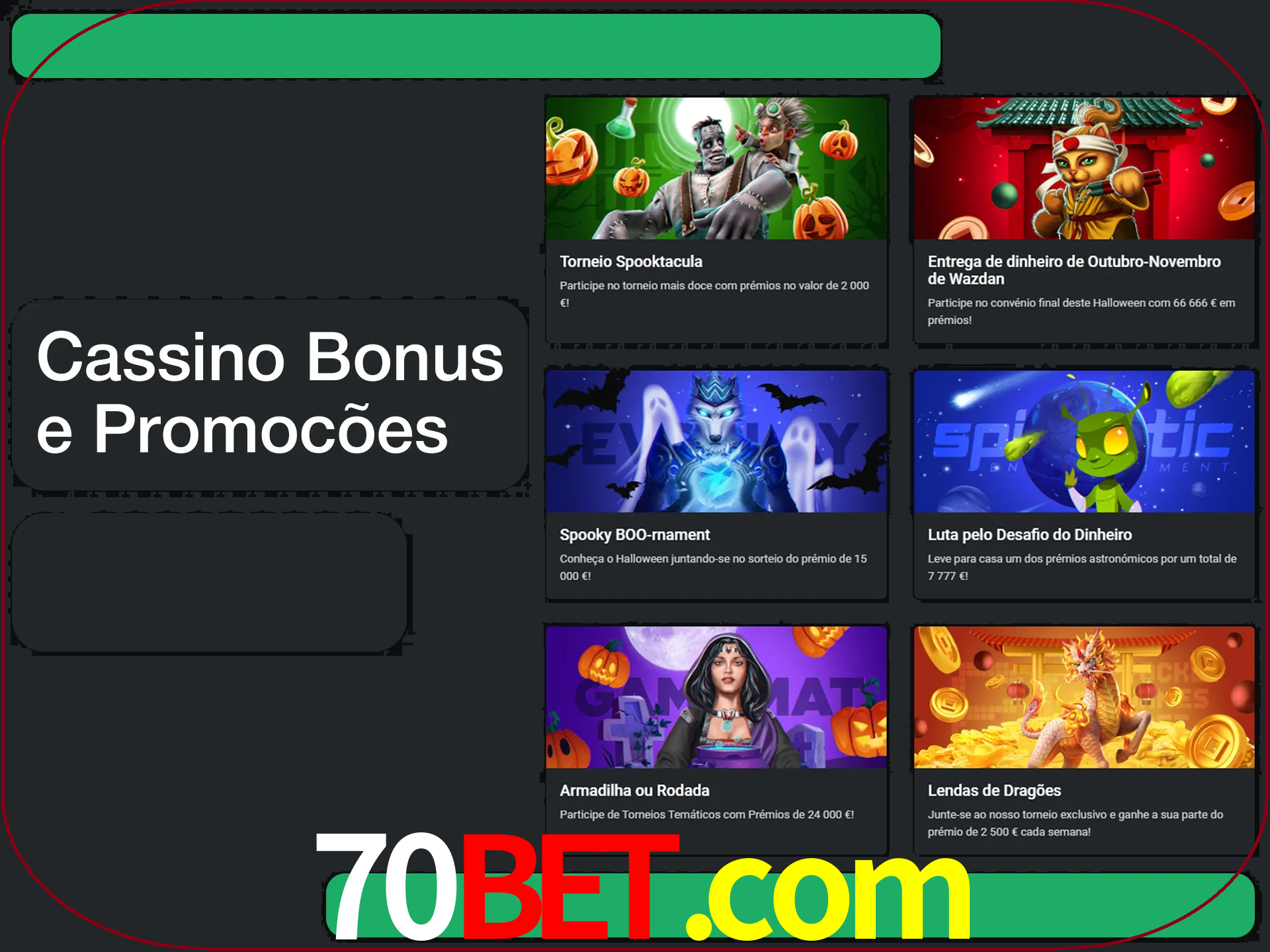 Verifique se há novos bônus de cassino para reivindicar.